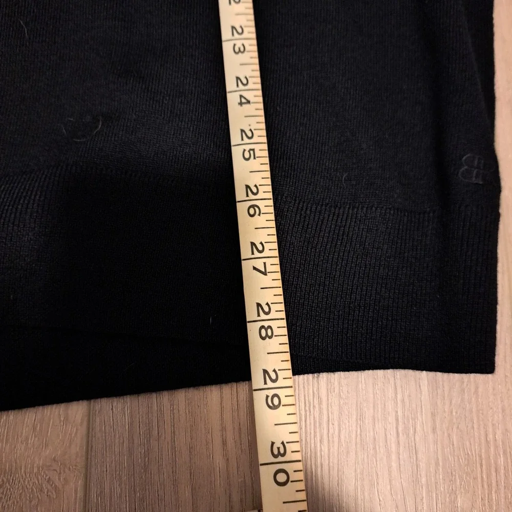Banana Republic‎ Black 100% Merino Wool Crewneck Lightweight Sweater Size XXL